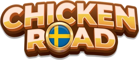 Chicken Road logotyp med svensk flagga i mitten